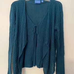 Simply vera sweater cardigan. Green size XL